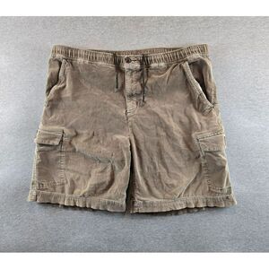 Vintage Quicksilver Corduroy Cargo Shorts Mens Large‎ Khaki Baggy Y2K Skater 90s